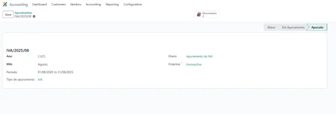 Apuramento IVA